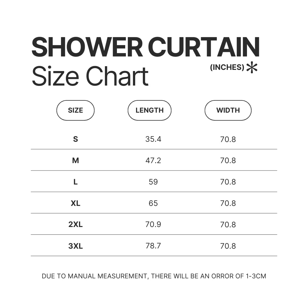 Shower Curtain Size Chart - Bersek Uk Store