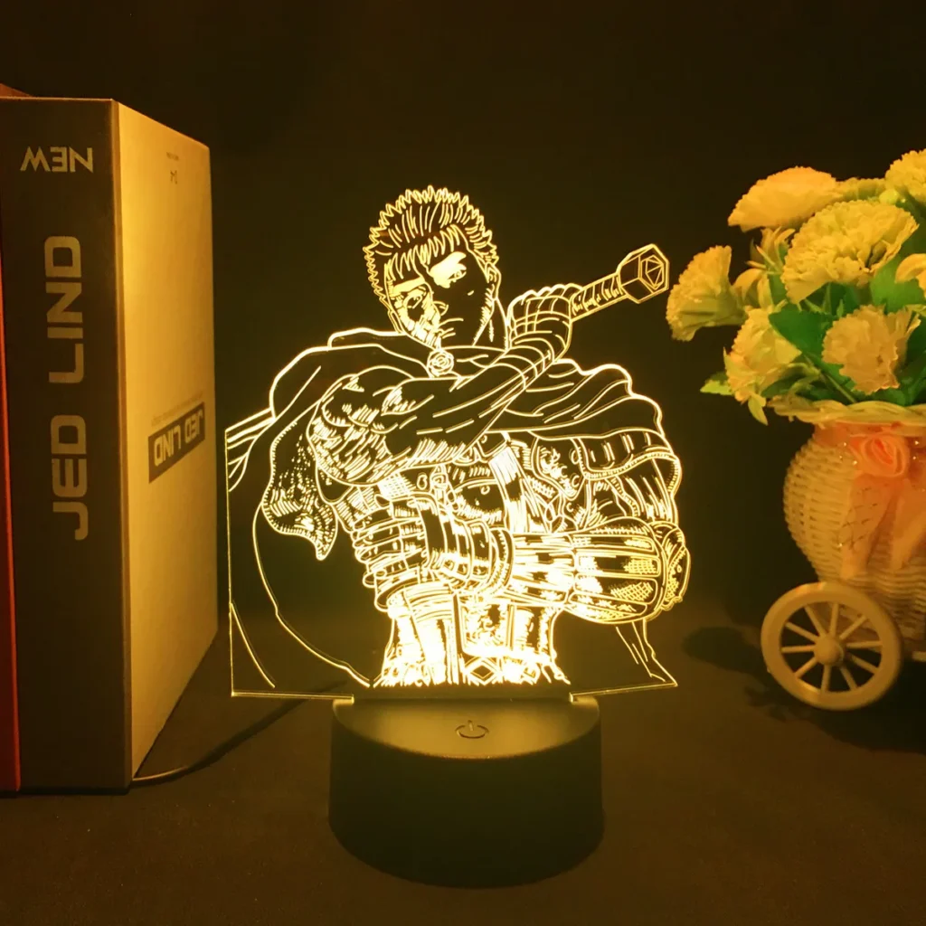 Berserk Guts Acrylic Hot Design Led Lamp