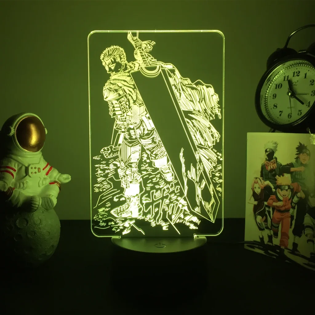 Hot Item Berserk Guts Acrylic Led Lamp