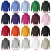 hoodie color chart - Bersek Uk Store